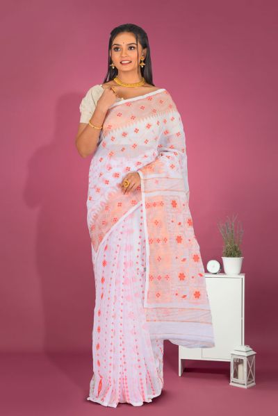 Soft Dhakai Jamdani Saree (adi86465)