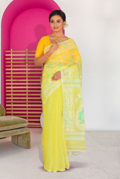 Soft Dhakai Jamdani Saree (adi86481)