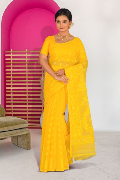 Soft Dhakai Jamdani Saree (adi86484)