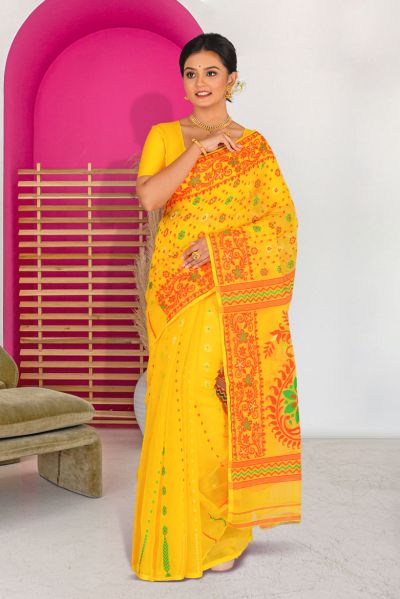 Soft Dhakai Jamdani Saree (adi86486)