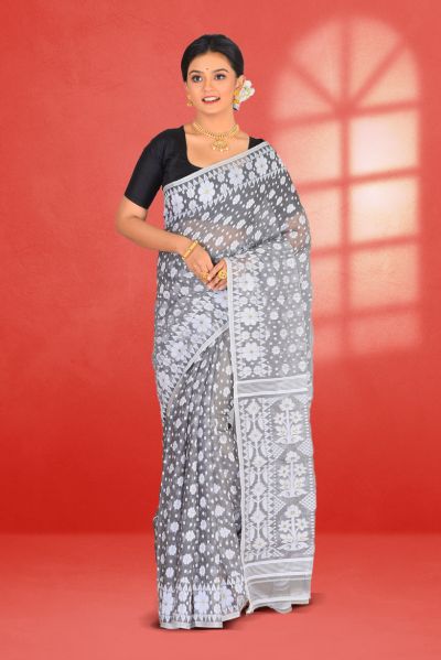 Soft Dhakai Jamdani Saree (adi86505)