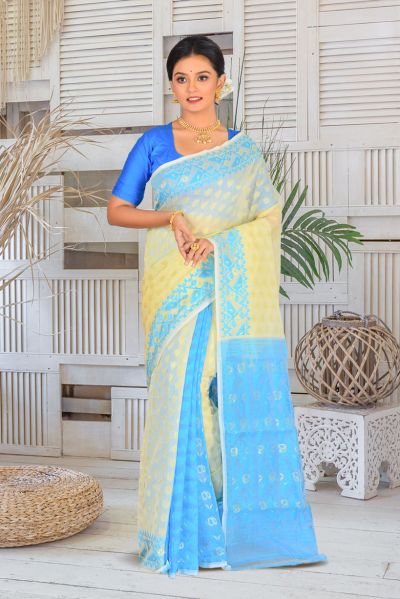 Soft Dhakai Jamdani Saree (adi86523)