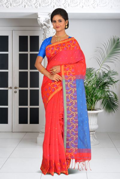 Handloom Cotton Saree (adi86616)