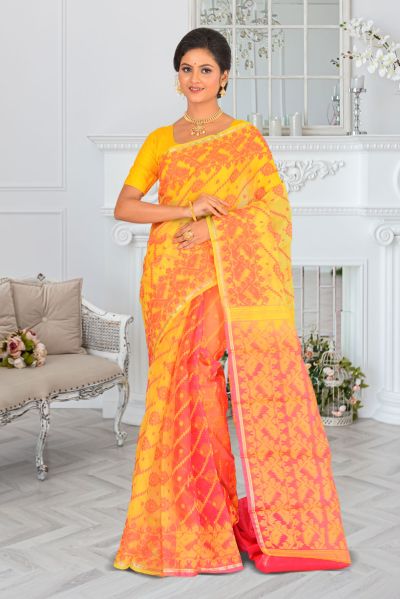 Muslin Dhakai Saree (adi86631)