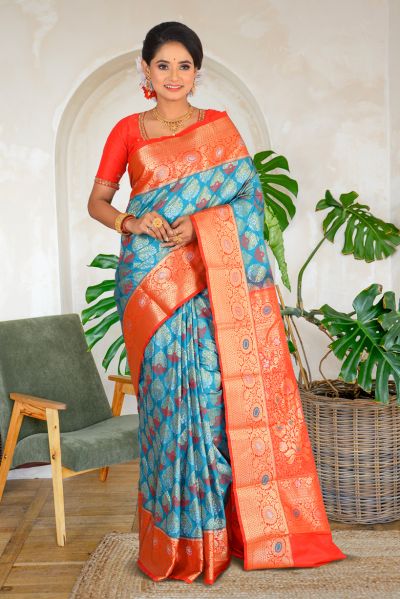 Brocade Kanjivaram  Silk Saree (adi86667)