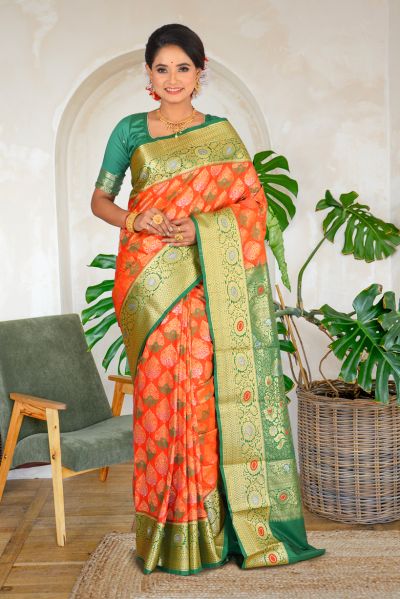 Brocade Kanjivaram  Silk Saree (adi86669)