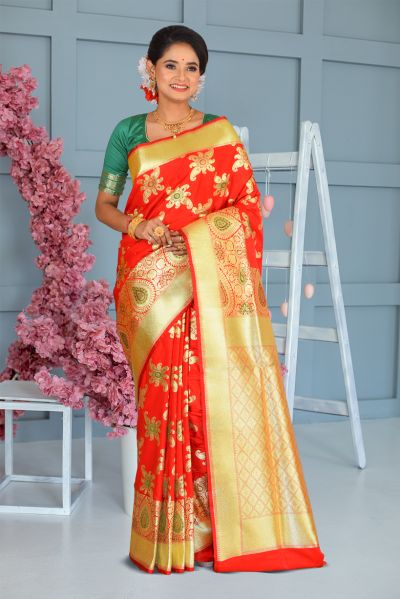 Minakari Benarasi Silk Saree (adi86678)