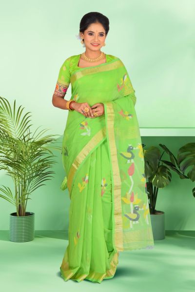 Handloom Cotton Saree (adi86706)