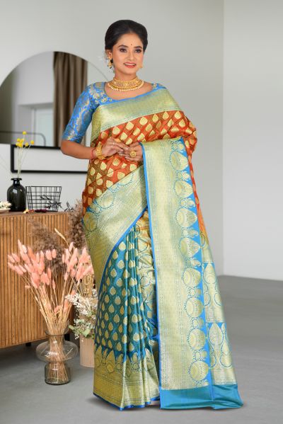 Pashmina Benarasi Silk Saree (adi86715)