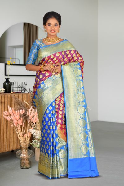 Pashmina Benarasi Silk Saree (adi86717)