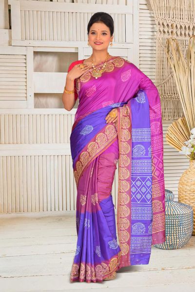 Bishnupuri Silk Saree (adi86778)