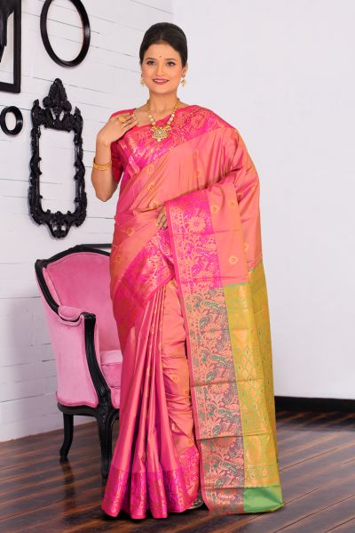 Semi Kanjivaram Silk Saree (adi86790)