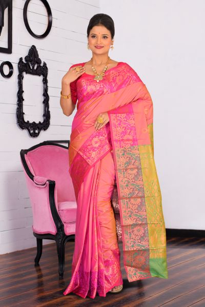 Semi Kanjivaram Silk Saree (adi86792)