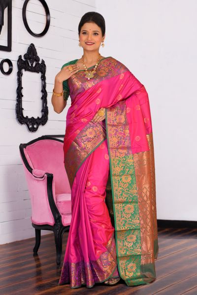 Semi Kanjivaram Silk Saree (adi86800)