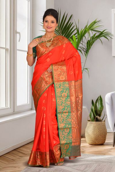 Semi Kanjivaram Silk Saree (adi86805)