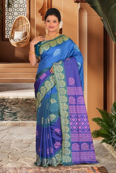 Bishnupuri Silk Saree (adi86832)