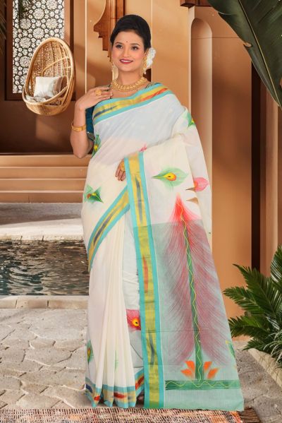 Kerela Cotton Saree (adi86833)