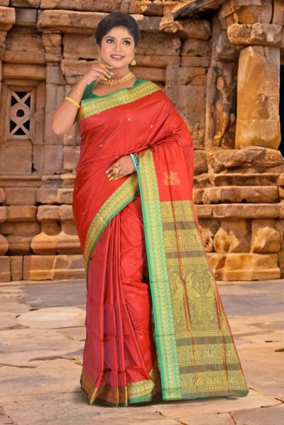 Semi Bomkai Silk Saree (adi87139)