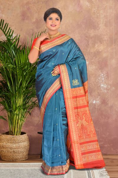 Semi Bomkai Silk Saree (adi87160)