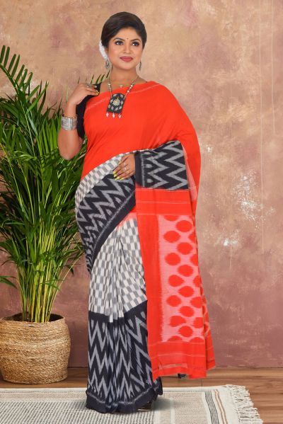 Ikkat Cotton Saree (adi87170)