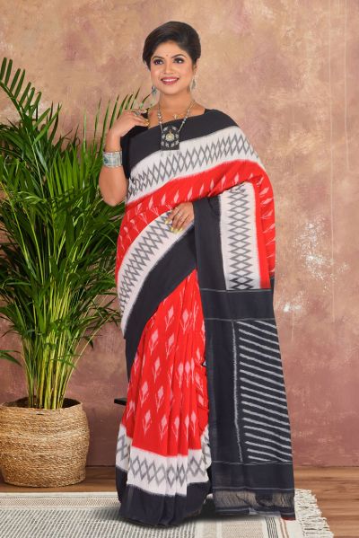 Ikkat Cotton Saree (adi87172)