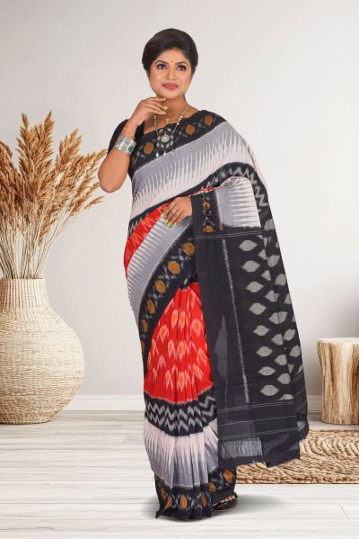 Ikkat Cotton Saree (adi87176)