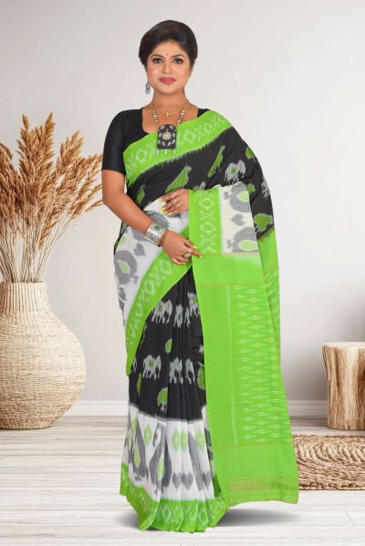 Ikkat Cotton Saree (adi87186)