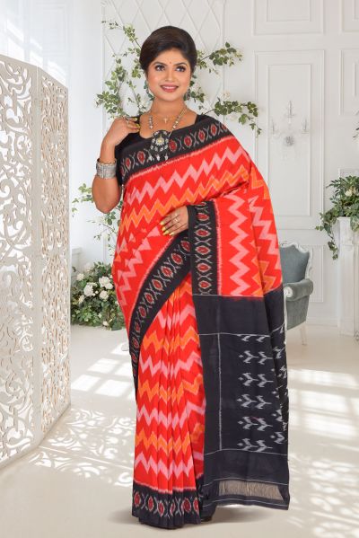 Ikkat Cotton Saree (adi87195)