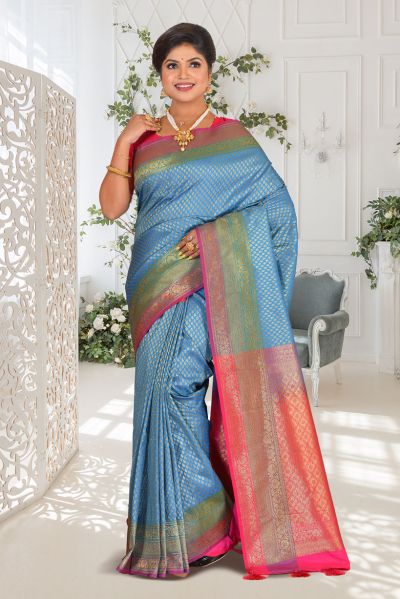 Chanderi Silk Saree (adi87206)