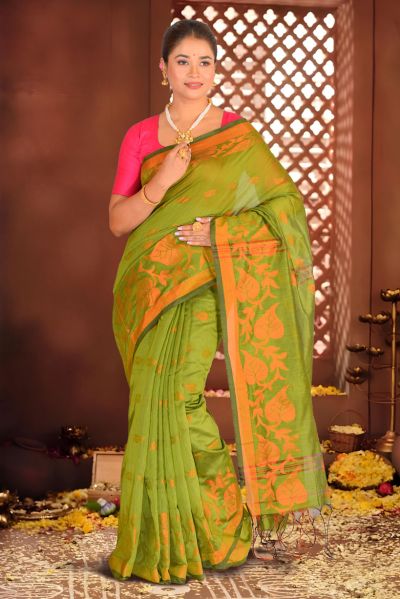 Handloom Cotton Saree (adi87249)