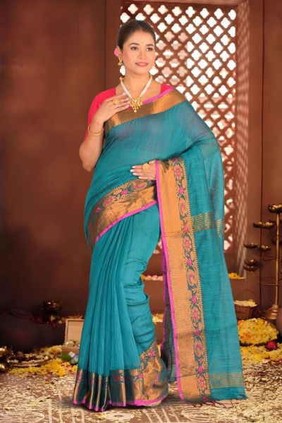 Handloom Cotton Saree (adi87253)