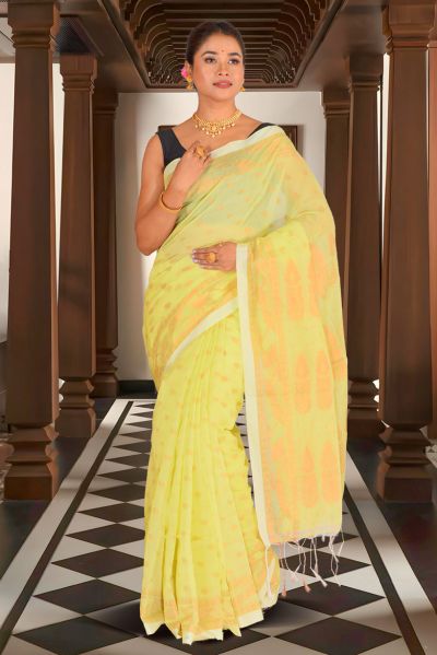 Handloom Cotton Saree (adi87296)