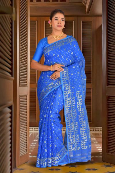 Soft Dhakai Jamdani Saree (adi87310)