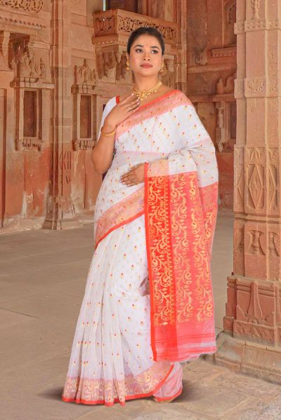 Soft Dhakai Jamdani Saree (adi87339)