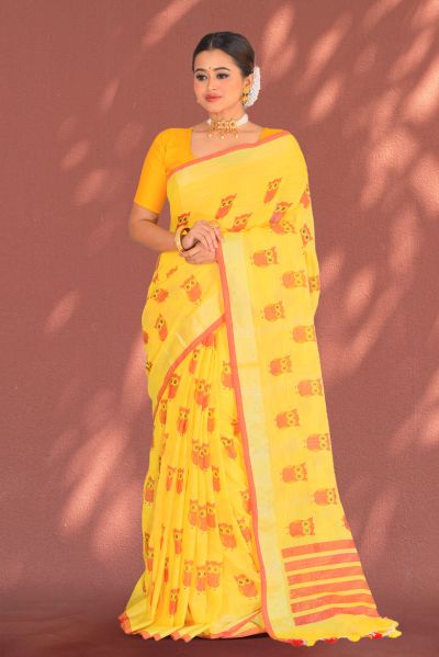 Linen Cotton Saree (adi87638)