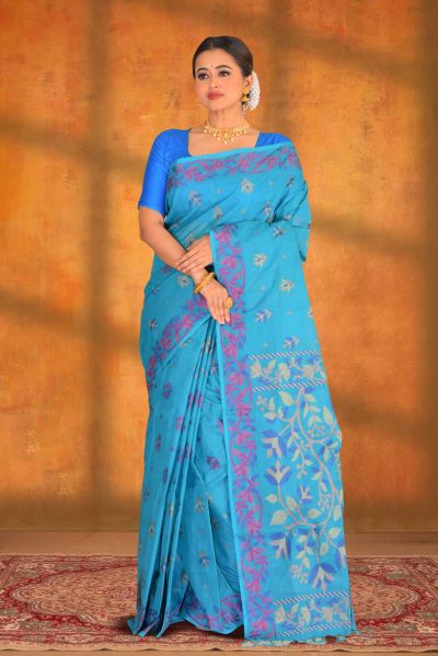 Resham Cotton Saree (adi87659)