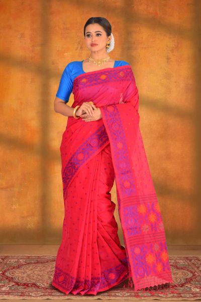 Resham Cotton Saree (adi87662)