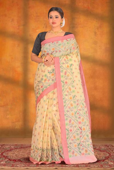 Resham Cotton Saree (adi87675)