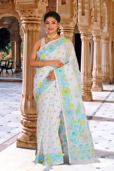 Dhakai Jamdani Saree (adi87980)