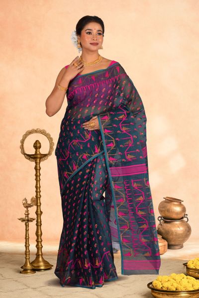 Dhakai Jamdani Saree (adi88000)