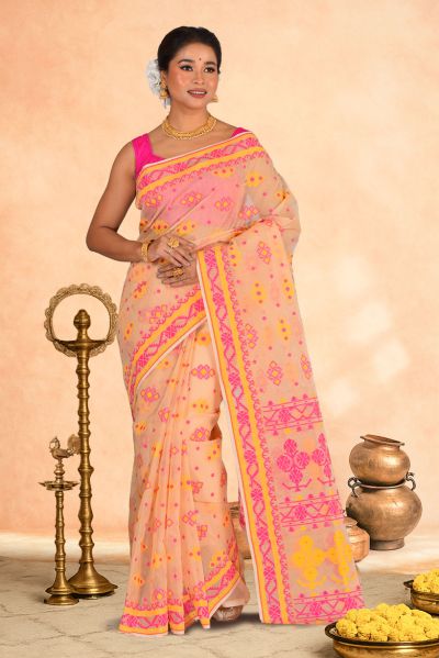 Dhakai Jamdani Saree (adi88001)