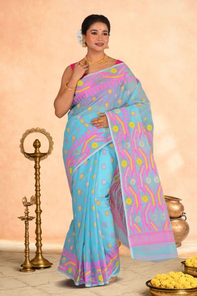 Dhakai Jamdani Saree (adi88004)