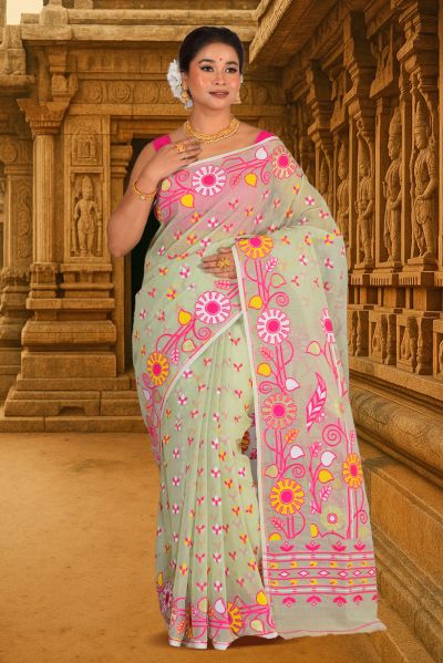 Dhakai Jamdani Saree (adi88008)