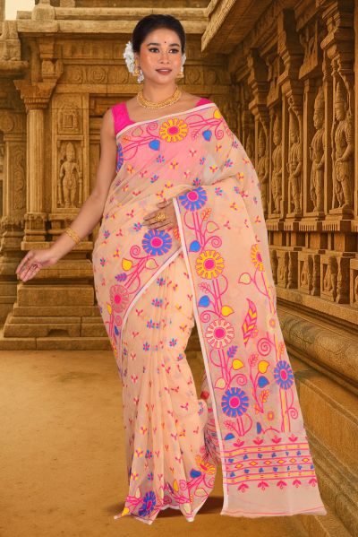 Dhakai Jamdani Saree (adi88012)