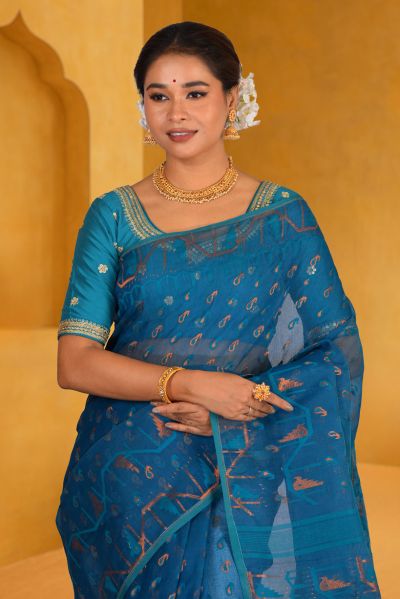 Dhakai Jamdani Saree (adi88044)