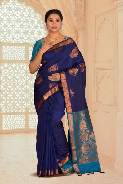 Maheshwari Silk Saree (adi88046)