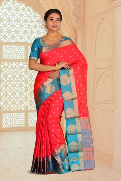 Semi Kanjivaram Silk Saree (adi88053)