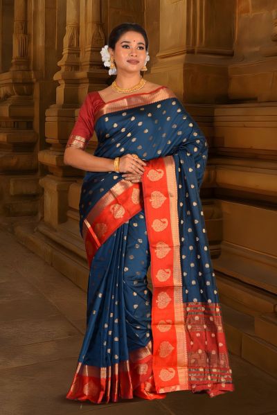 Semi Kanjivaram Silk Saree (adi88067)