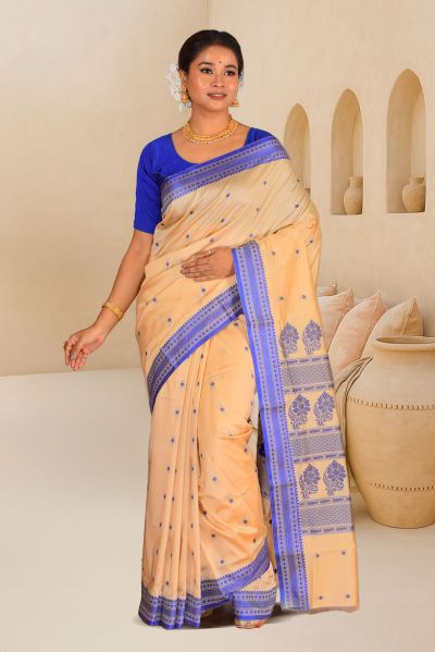 Semi Bomkai Silk Saree (adi88079)