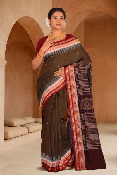 Bomkai Cotton Saree (adi88089)